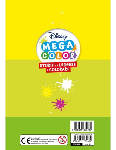 Storie da leggere e colorare Disney mega color